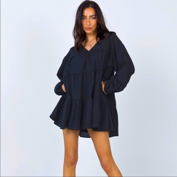 ARIES MINI DRESS BLACK - Picture 1 of 6